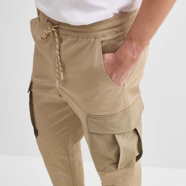Munich muške džepare – lifestyle cargo pantalone od pamuka s elastinom, bež boja