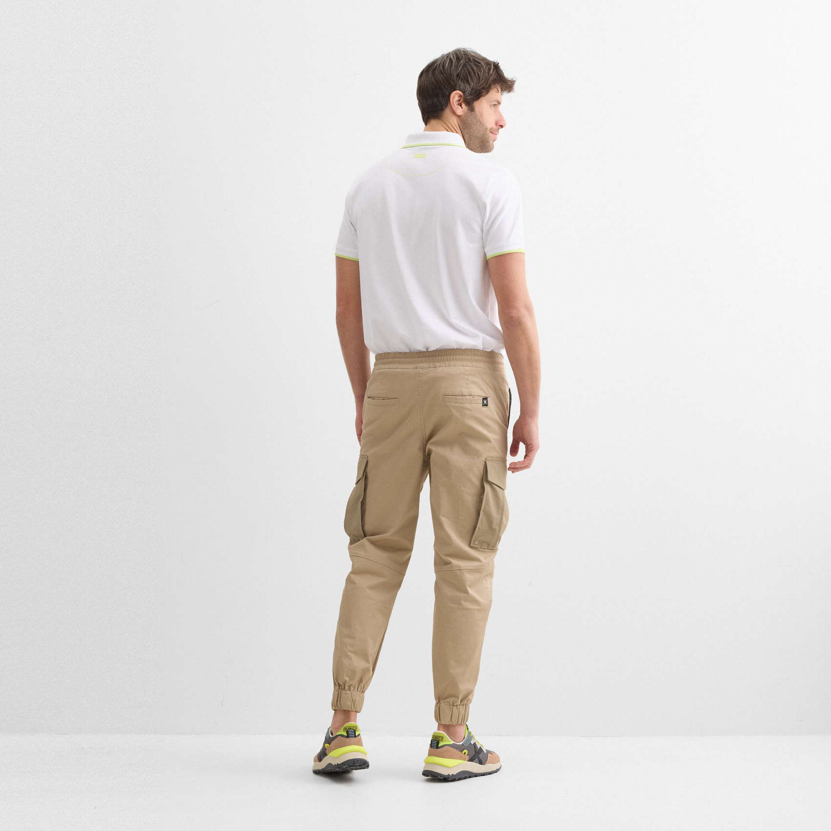 Munich muške džepare – lifestyle cargo pantalone od pamuka s elastinom, bež boja